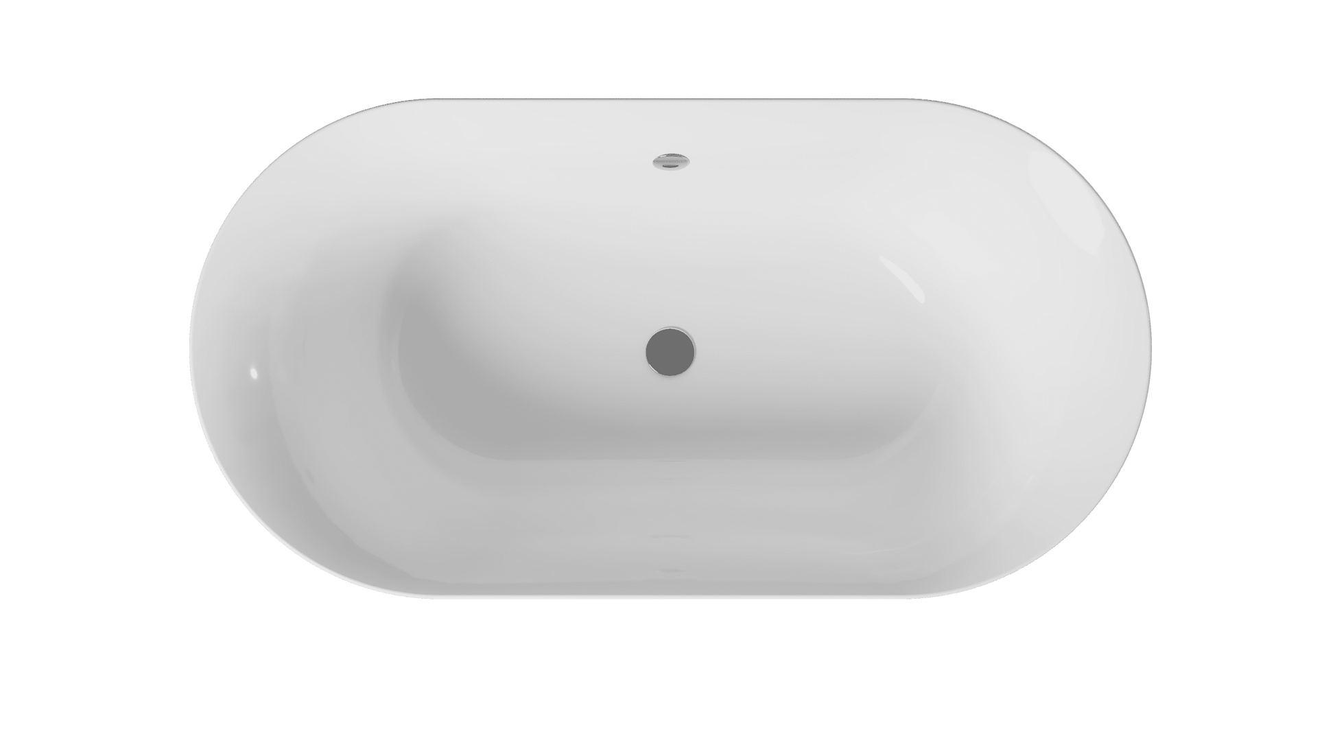 Frontline AquaKast Minuet freestanding bathtub with dimensions 1500x780mm, showcasing its sleek, modern design and smooth surface.