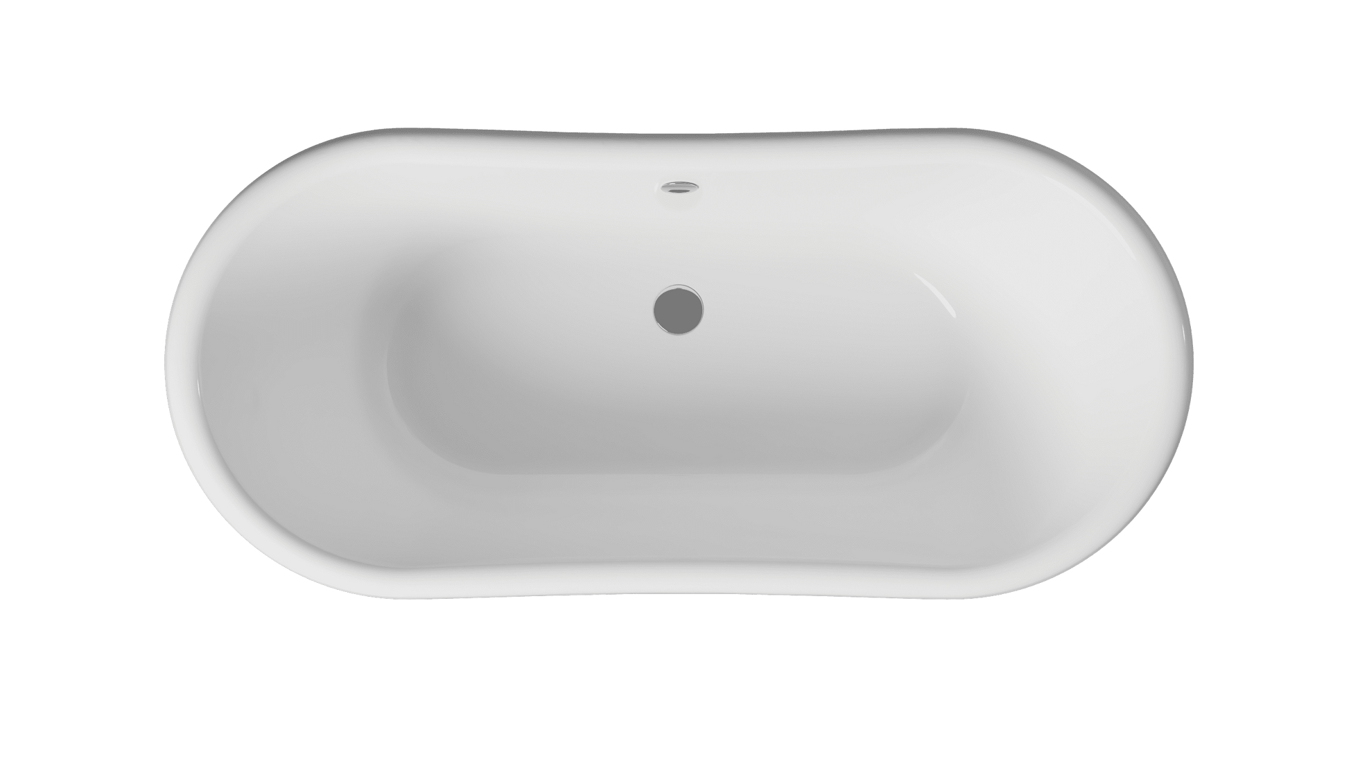 Frontline Marine Slipper freestanding bathtub with sleek design, measuring 1680mm length, 750mm width, and 780mm height.