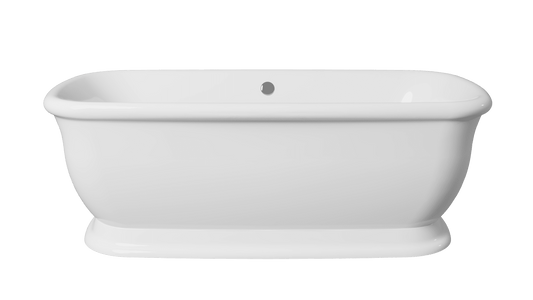 Frontline AquaKast Finesse freestanding bathtub with sleek design, measuring 1675mm in length and 800mm in width.