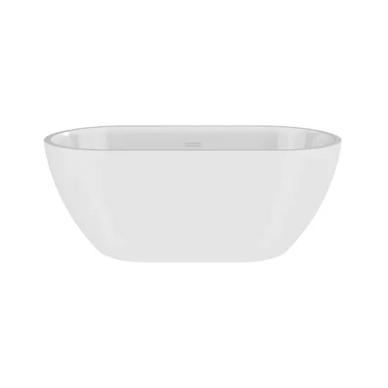 Nuie Choice Pendulum 1400mm oval freestanding bathtub with smooth curves and modern design, shown in a clean bathroom setting.